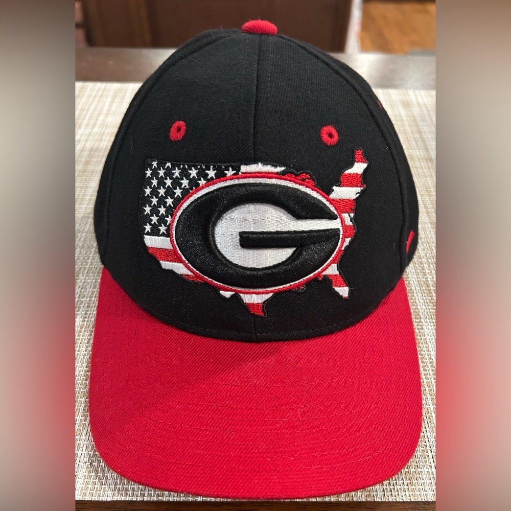 Zephyr Red and Black Georgia Dawgs Cap SnapBack